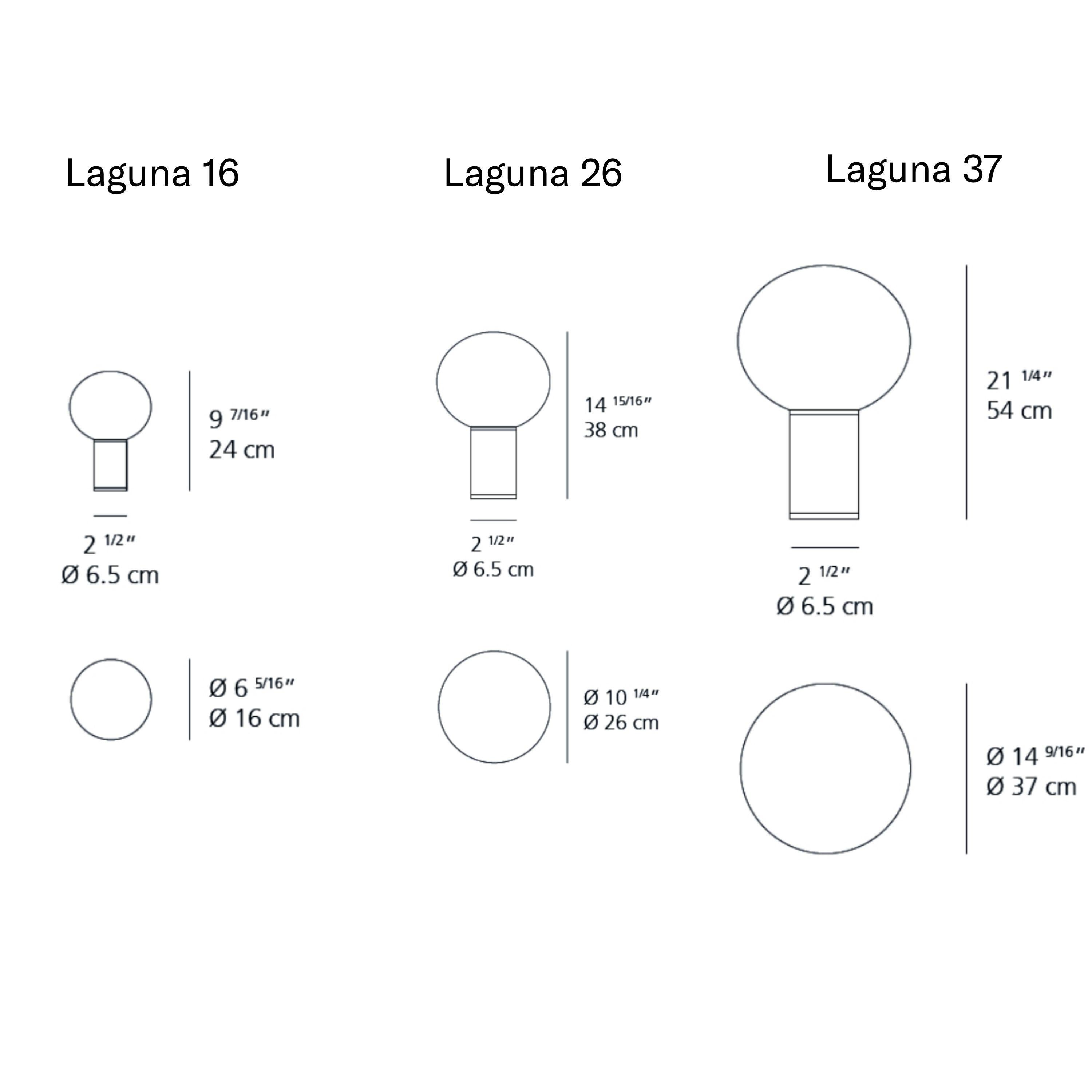 Petite lampe de table en verre et métal doré 'Laguna 16' de Mattheo Thun pour Artemide Neuf - En vente à Glendale, CA