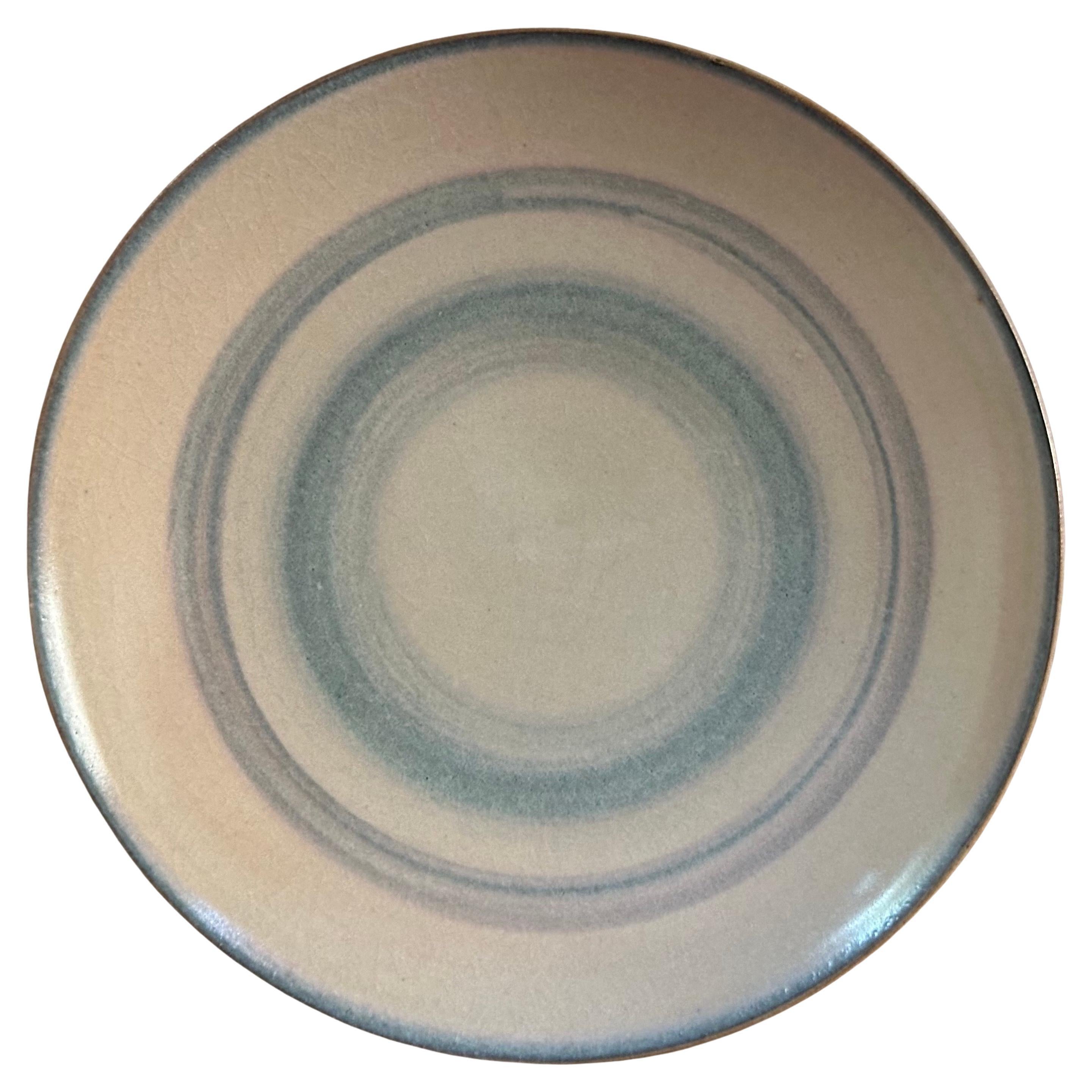 Mid-Century Modern Small MCM Stoneware Studio Pottery Dish by Amy Donaldson For Sale