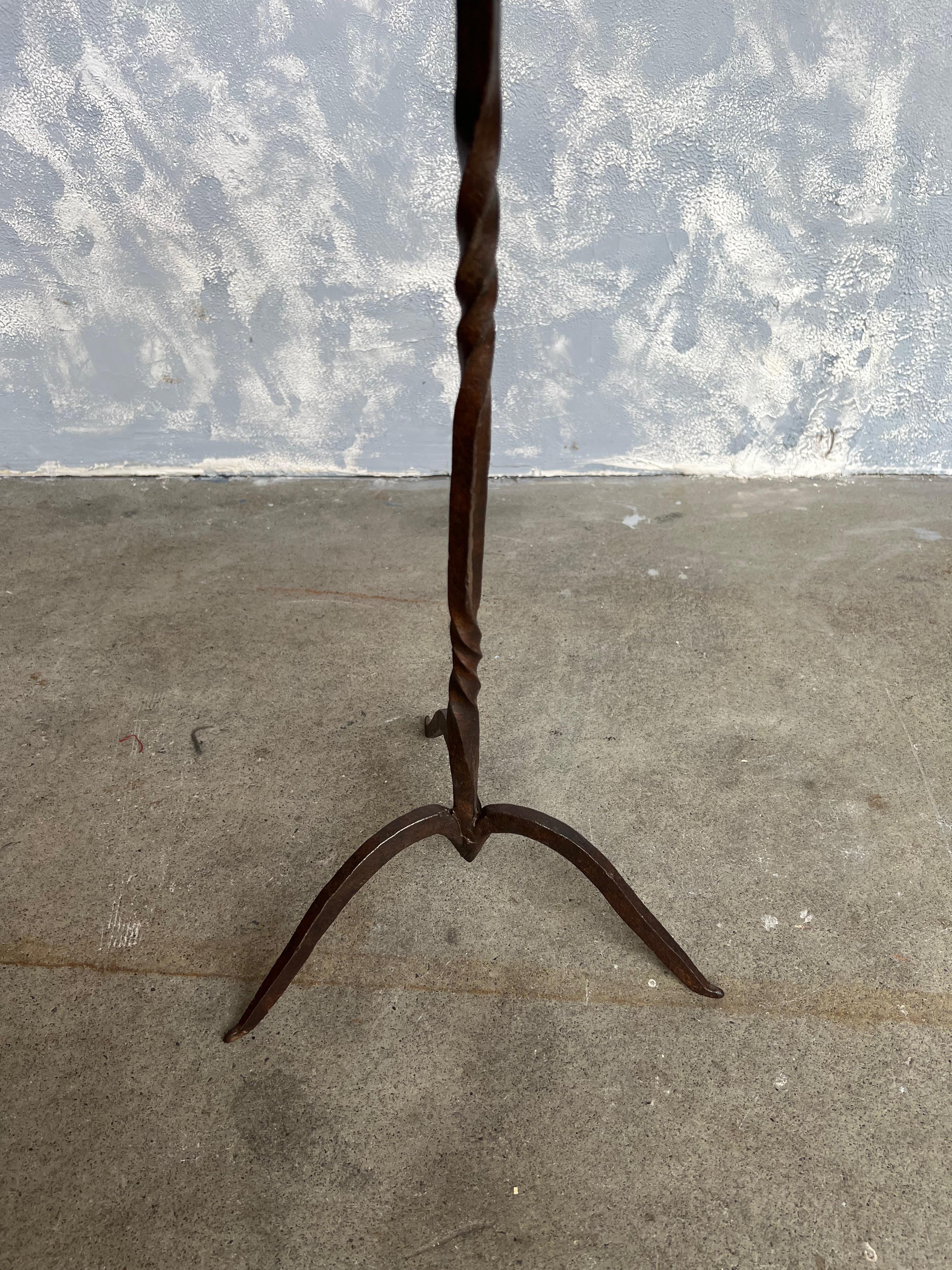 Mid-20th Century Small Metal Drinks Table with Pointed Feet