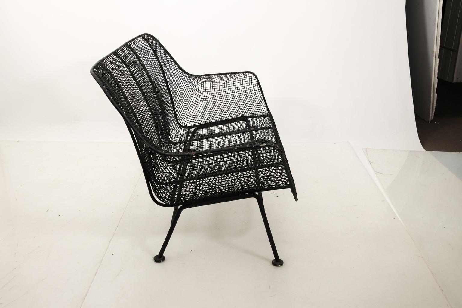 20th Century Small Metal Settee by Russell Woodard