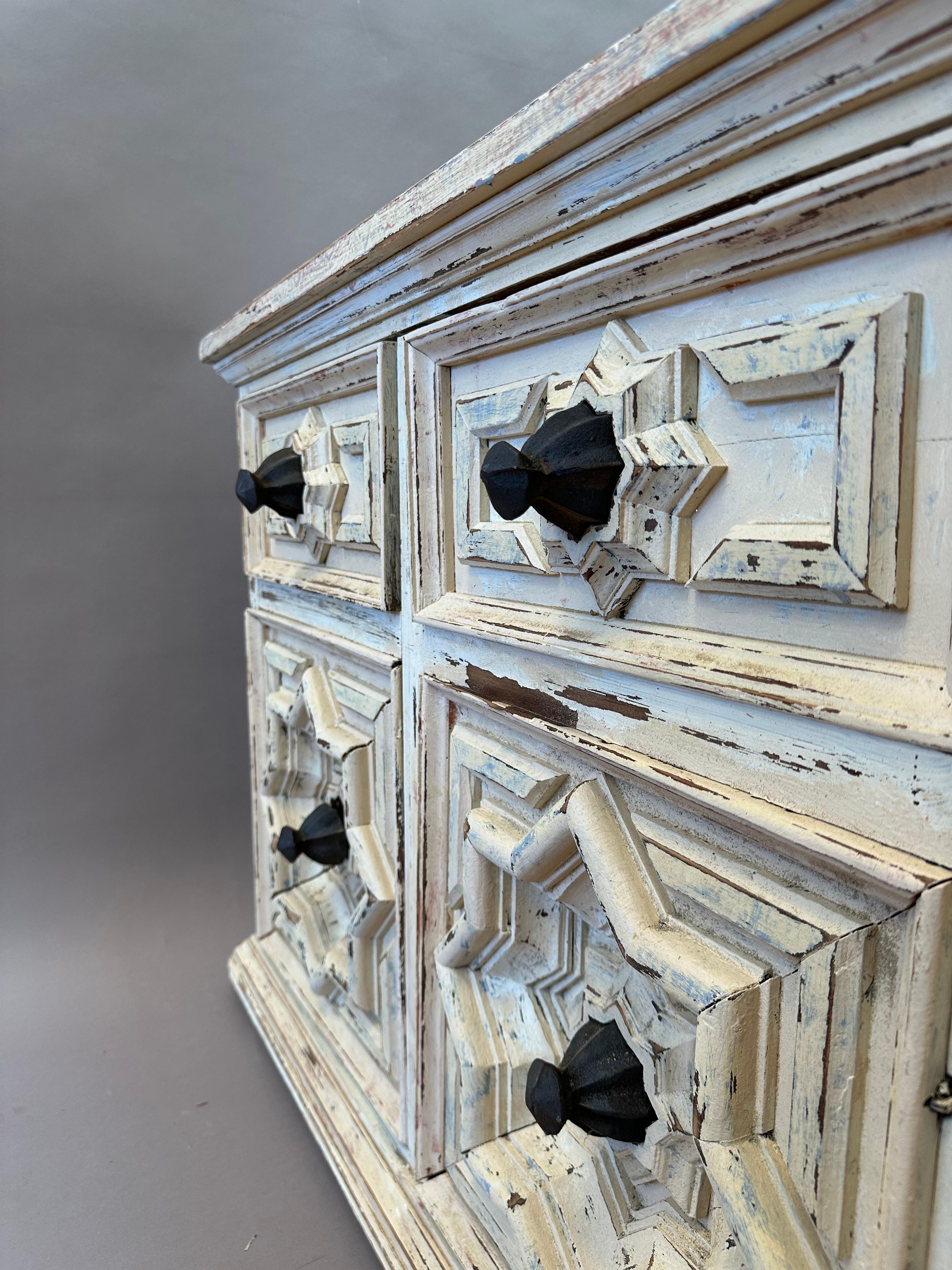 French Small Mid 19th Century Moorish Cabinet For Sale