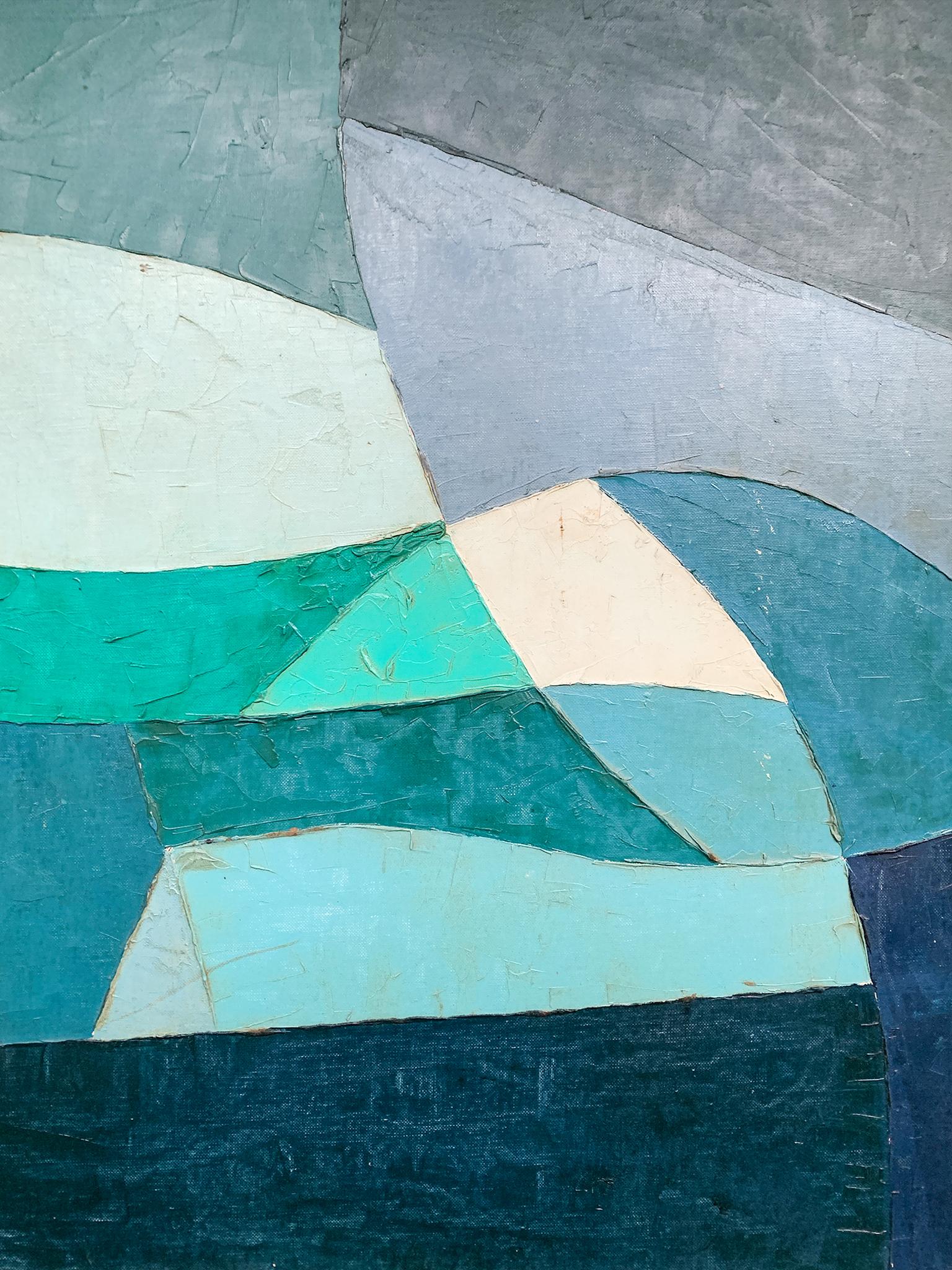 American Small Mid-20th Century Abstract Painting For Sale