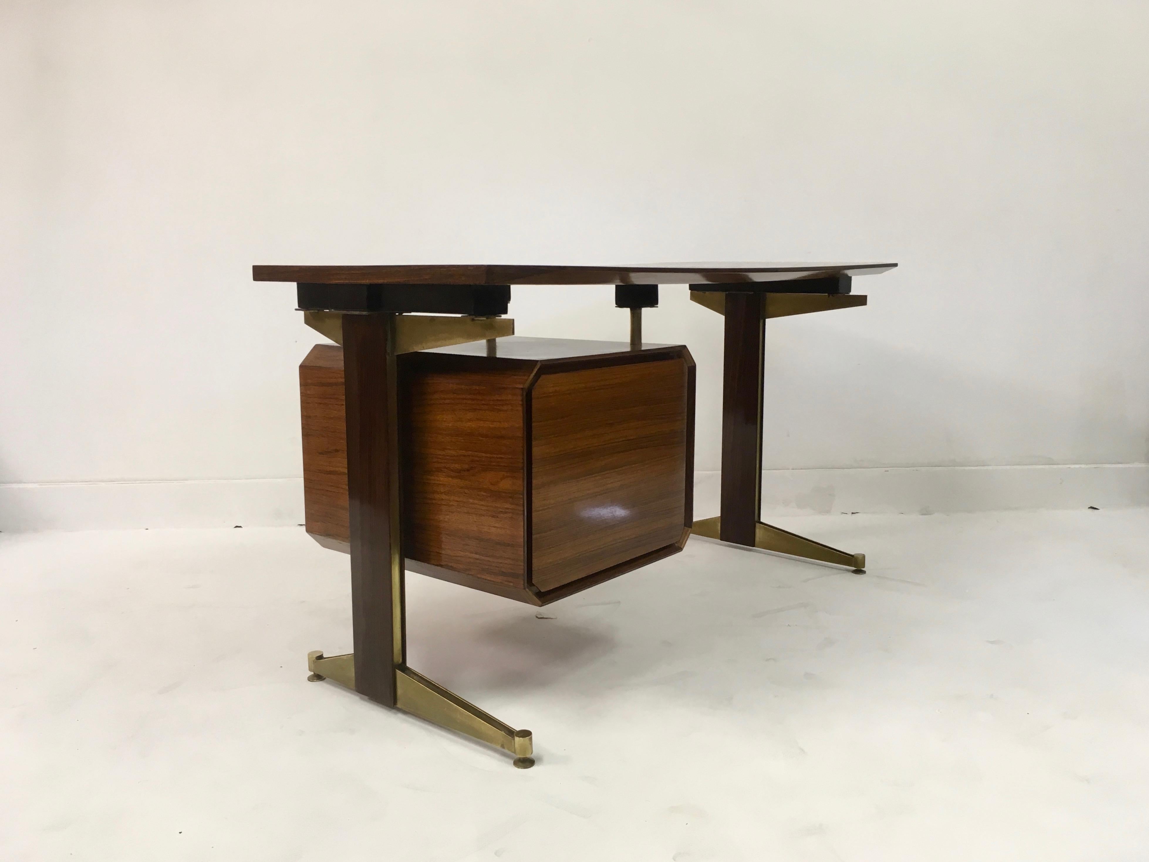 Small Mid Century 1950s Italian Desk by Dassi 4