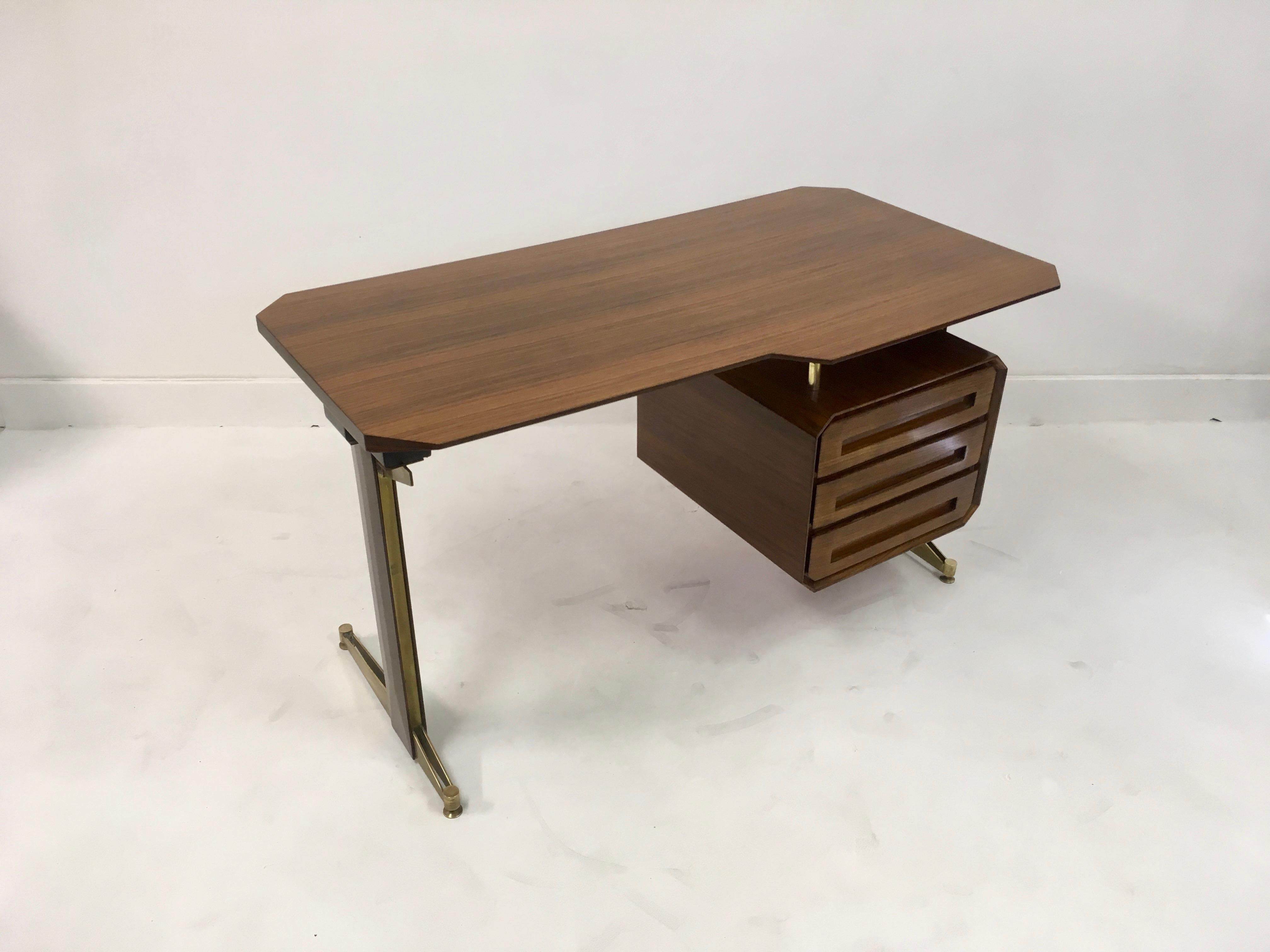 Small Mid Century 1950s Italian Desk by Dassi 7