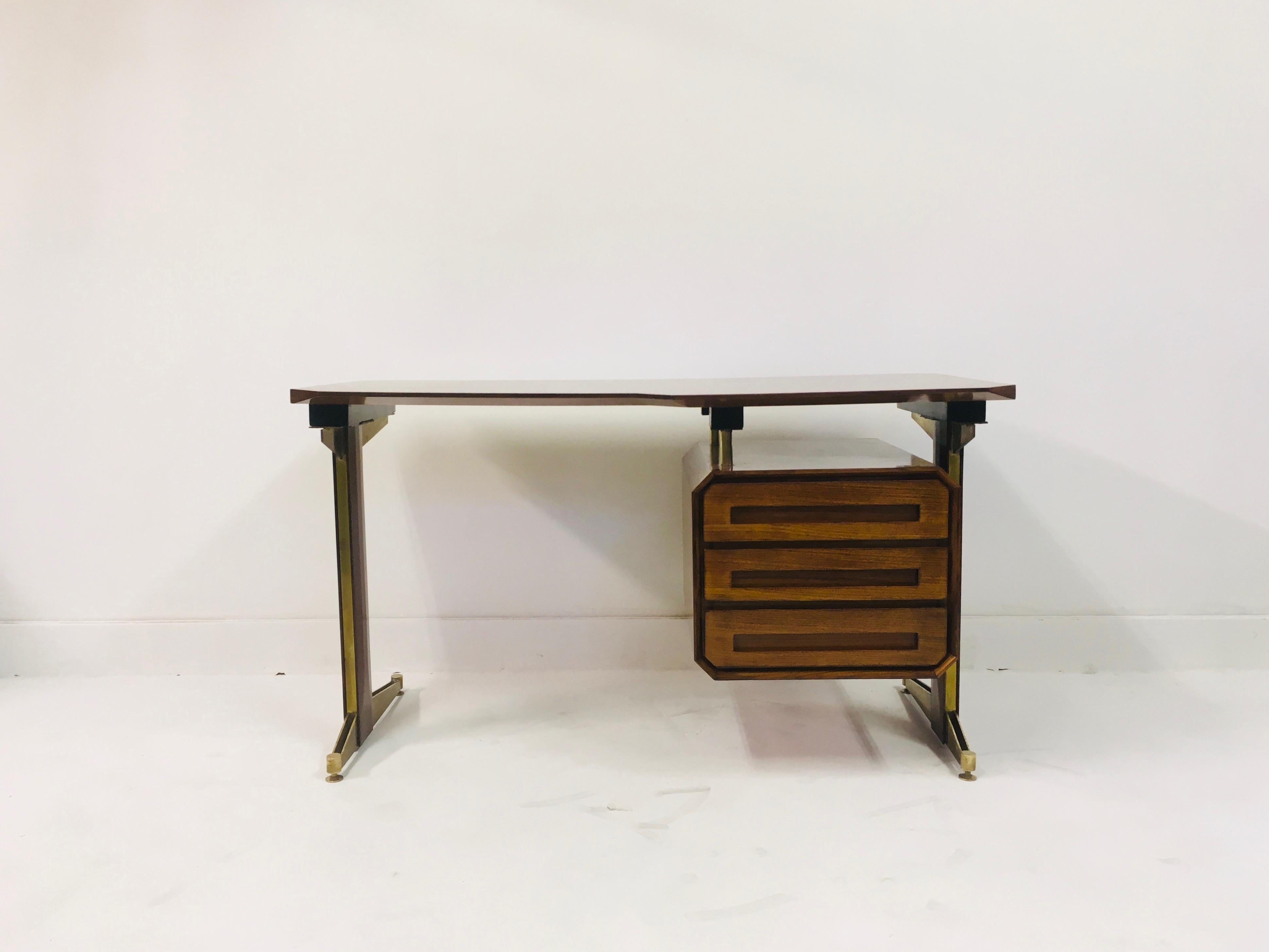 Mid-Century Modern Small Mid Century 1950s Italian Desk by Dassi