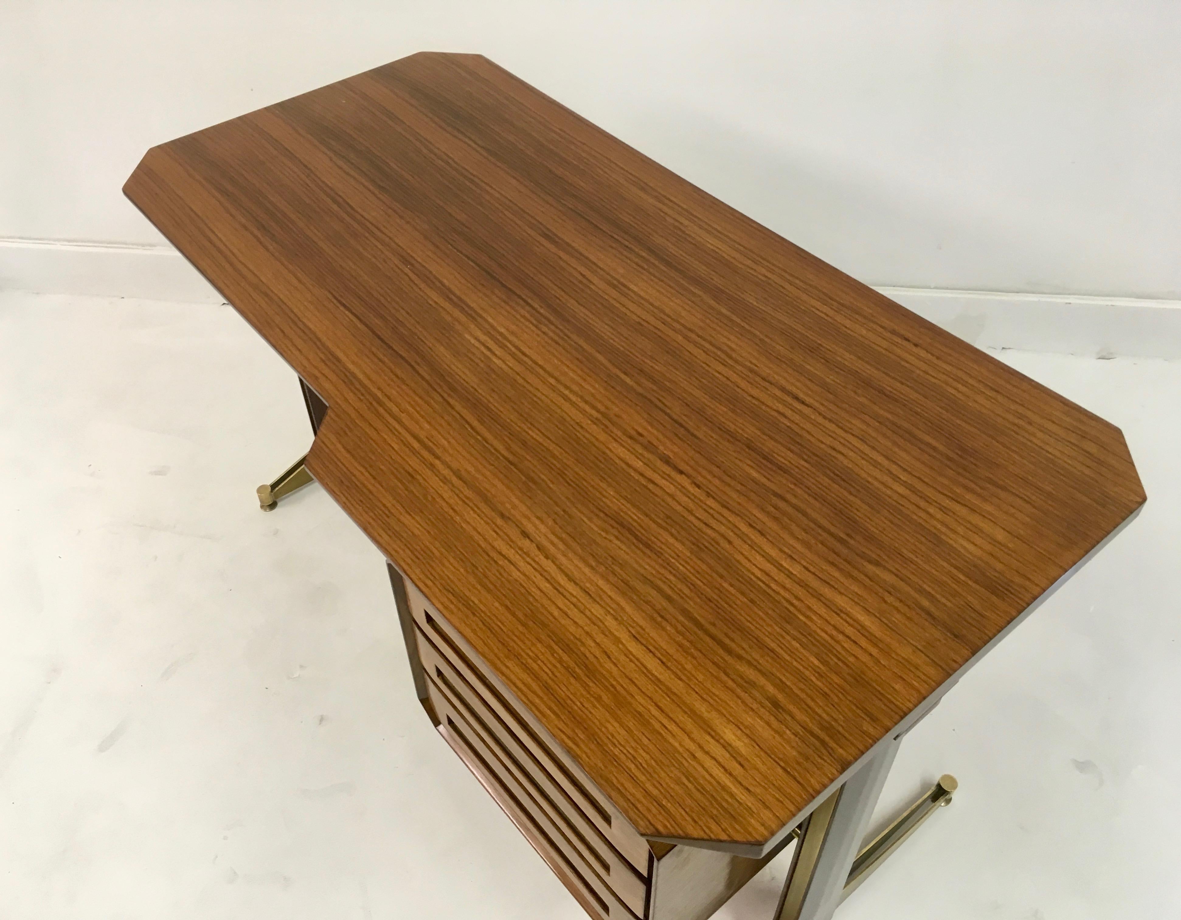 Small Mid Century 1950s Italian Desk by Dassi 2