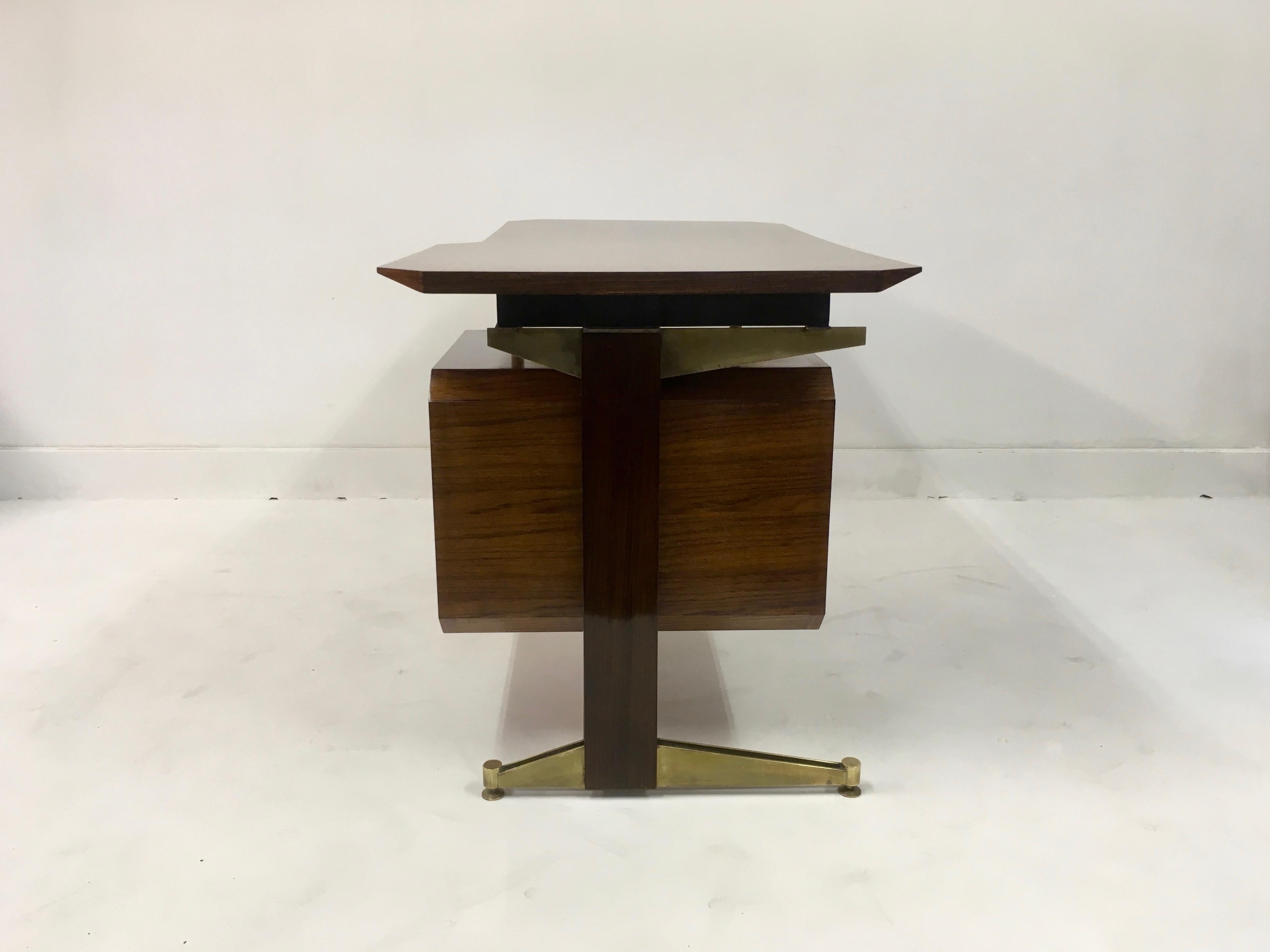 Small Mid Century 1950s Italian Desk by Dassi 3