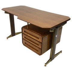 Small Mid Century 1950s Italian Desk by Dassi