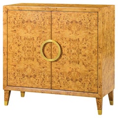Petite armoire en loupe du milieu du siècle - Honey