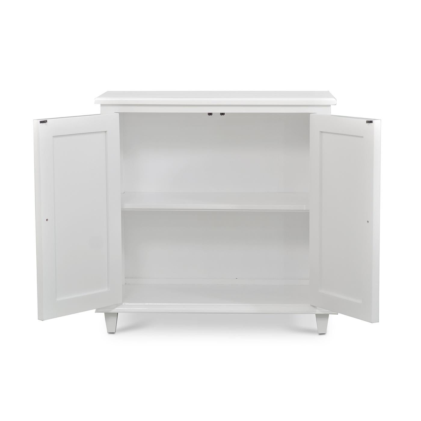 Mid-Century moderno Piccolo mobile del Mid Century - Finitura True White in vendita