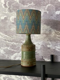 Small Midcentury Ceramic Table Lamp by Knabstrup, Denmark, 1950s