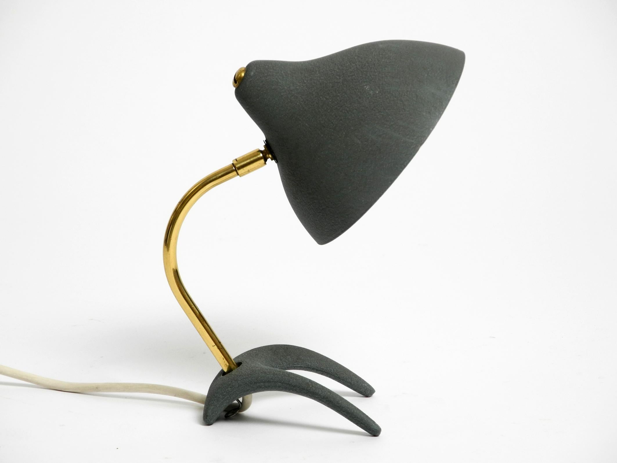 Mid-Century Modern Small Mid Century crow's foot table lamp by Louis Kalff in very good condition For Sale