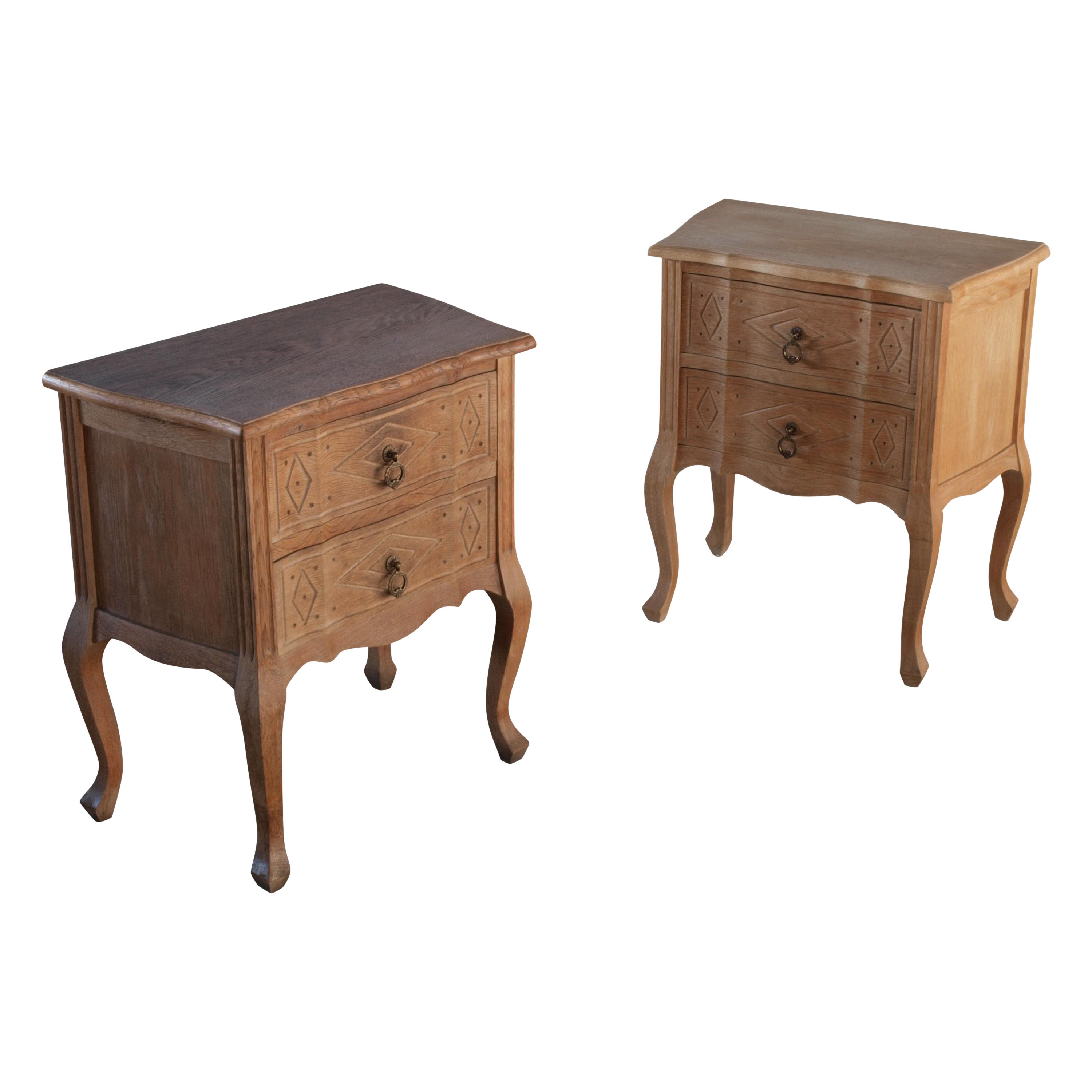 Small Mid-Century Danish Oak Cabinet, Nightstand, Bedside, 1960s