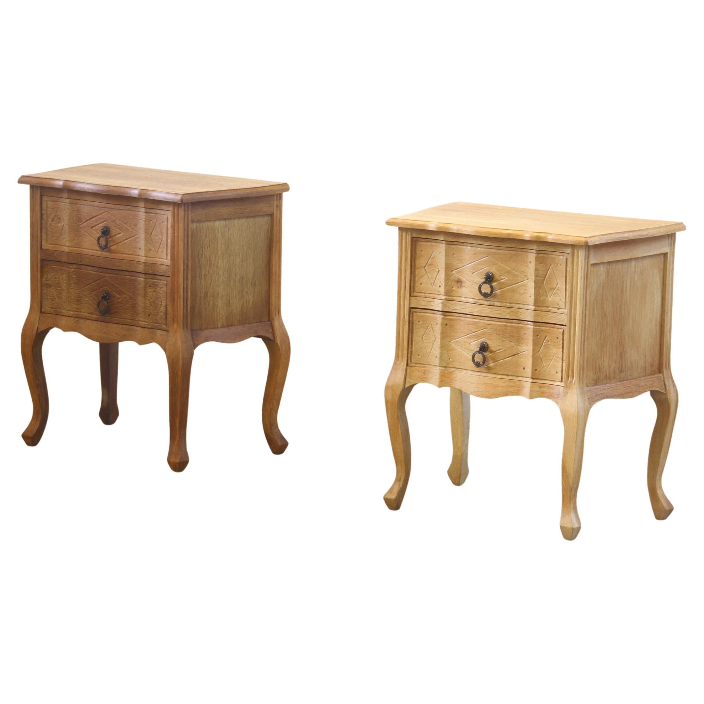 Small Mid-Century Danish Oak Cabinet, Nightstand, Bedside, 1960s
