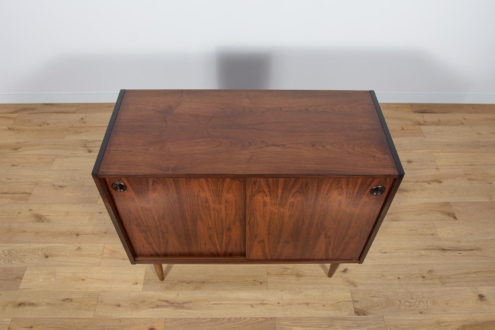 Woodwork Small Mid-Century Danish Rosewood Sideboard, 1960s For Sale