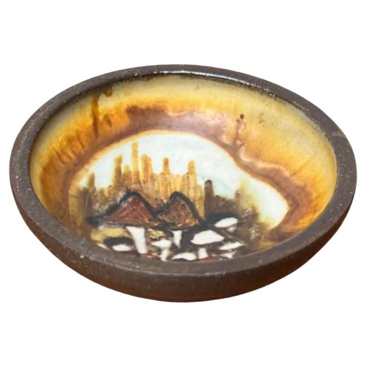 Piccola ciotola in Studio Pottery danese della metà del secolo scorso di Lise Eder per Lise Keramik 1960