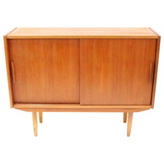 Small Mid-Century Danish Walnut Credenza