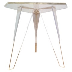 Vintage Small Mid-Century Design Lucite side or flower Table, 1970s