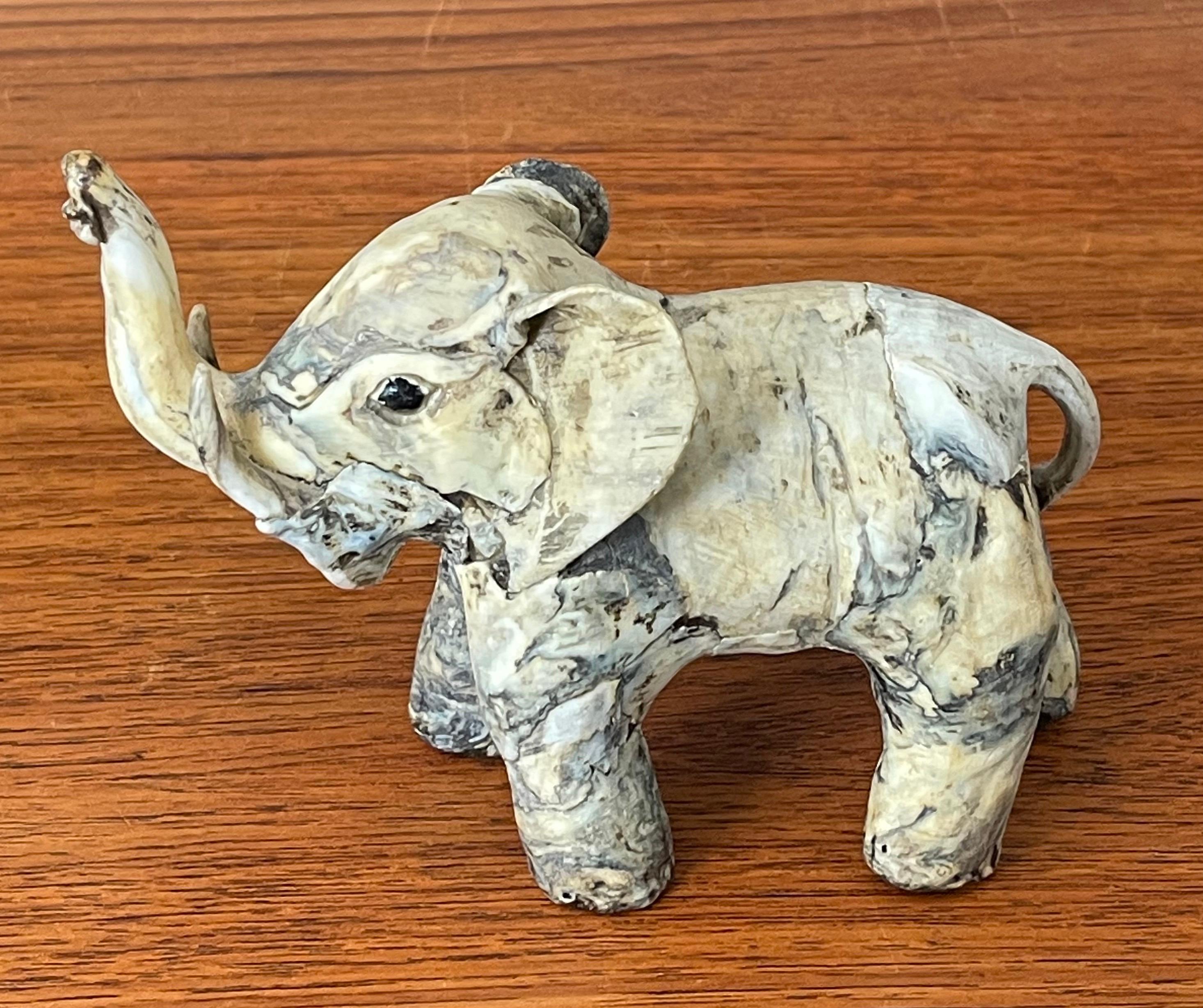 Mid-Century Modern Small Mid-Century Elephant Sculpture  For Sale