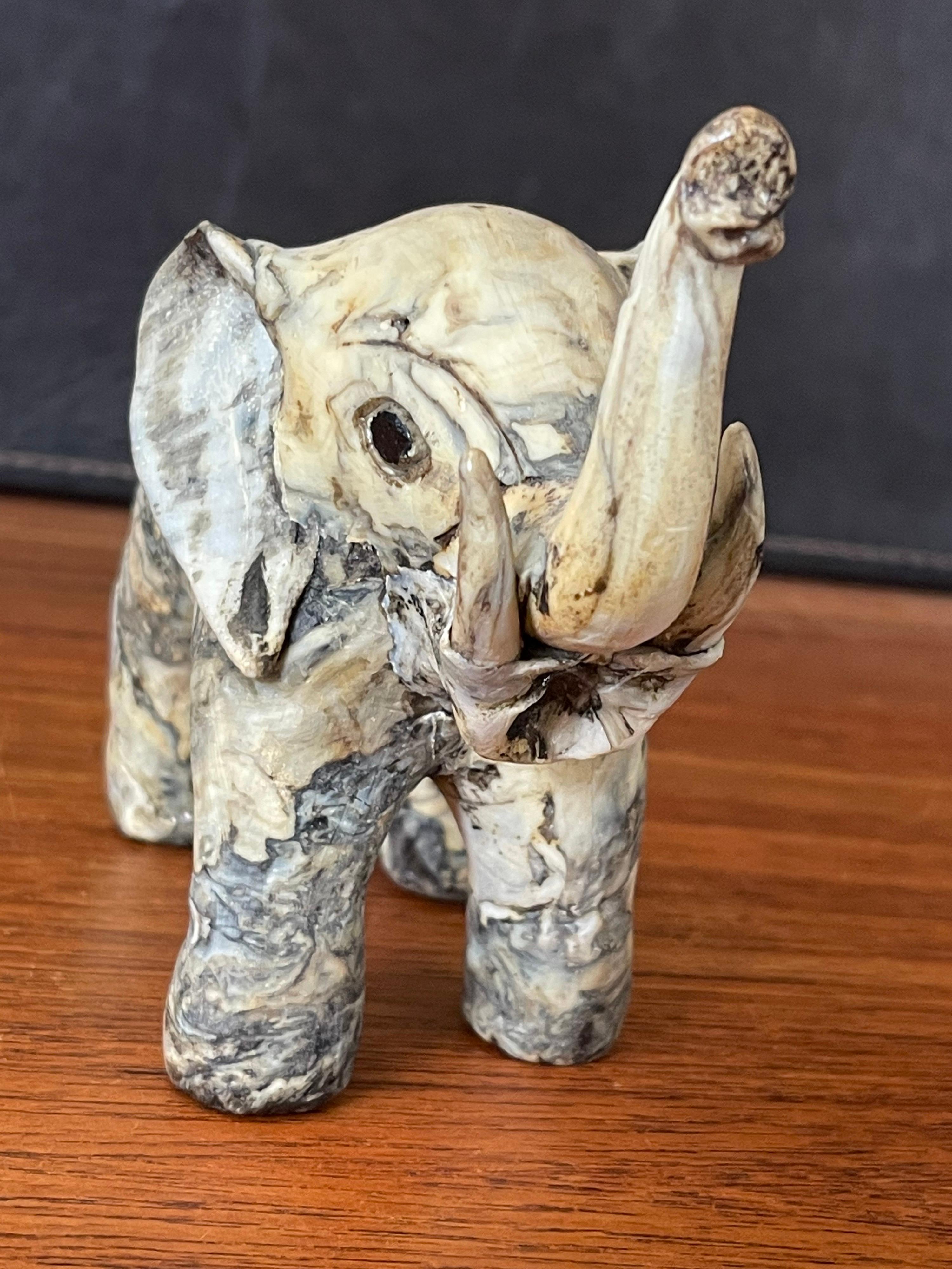 Small Mid-Century Elephant Sculpture  For Sale 1