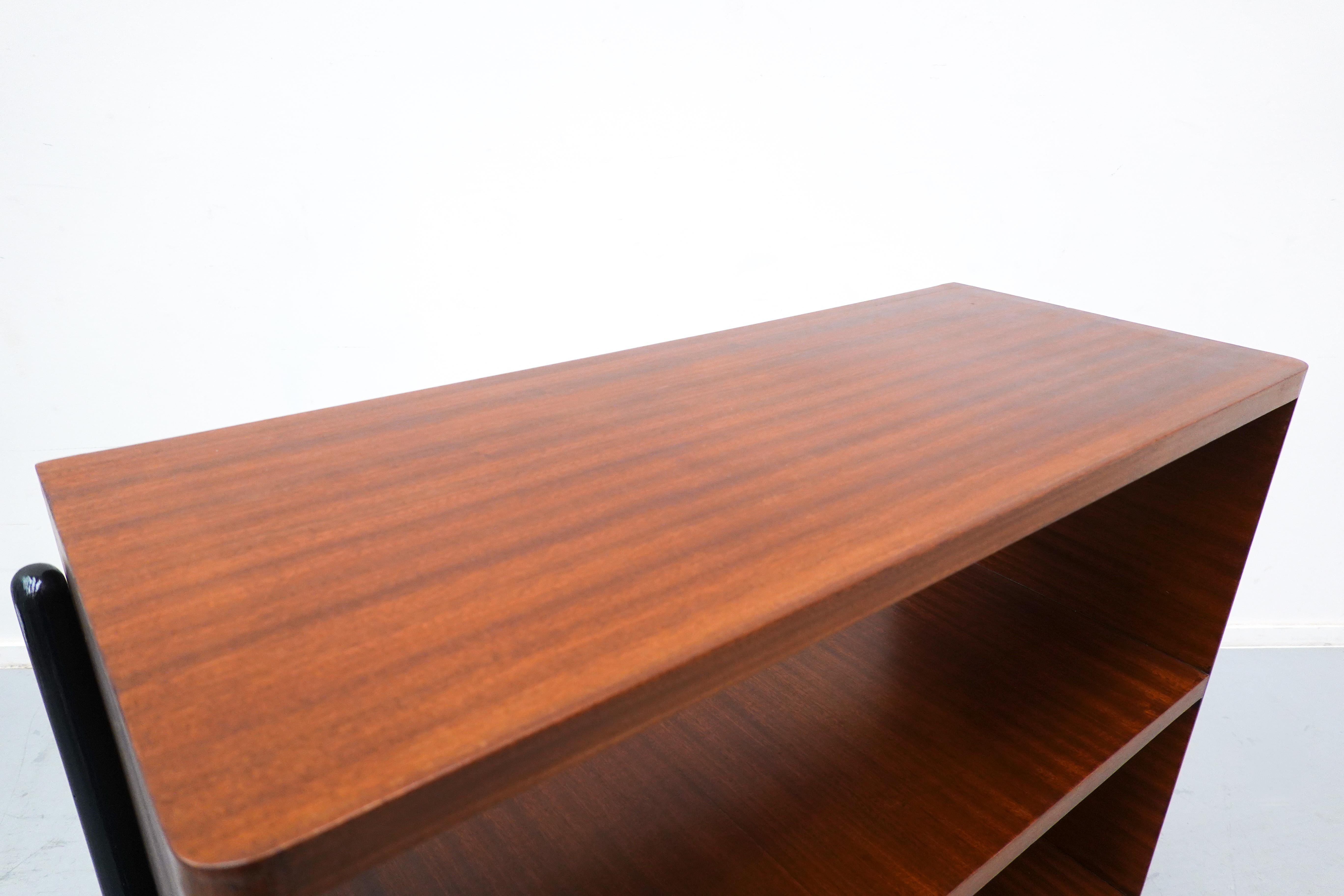 Wood Small Mid-Century Italian Bookshelf, 1950s