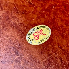 Small Mid-Century Italian Burl Tray and Map of Bermuda