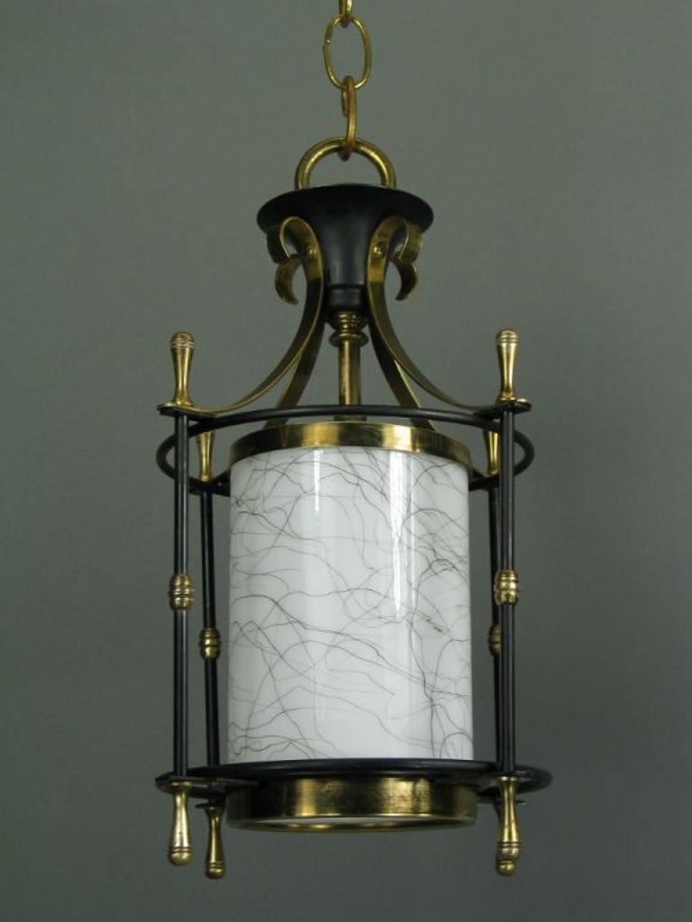 Small Midcentury Lantern In Good Condition For Sale In Douglas Manor, NY