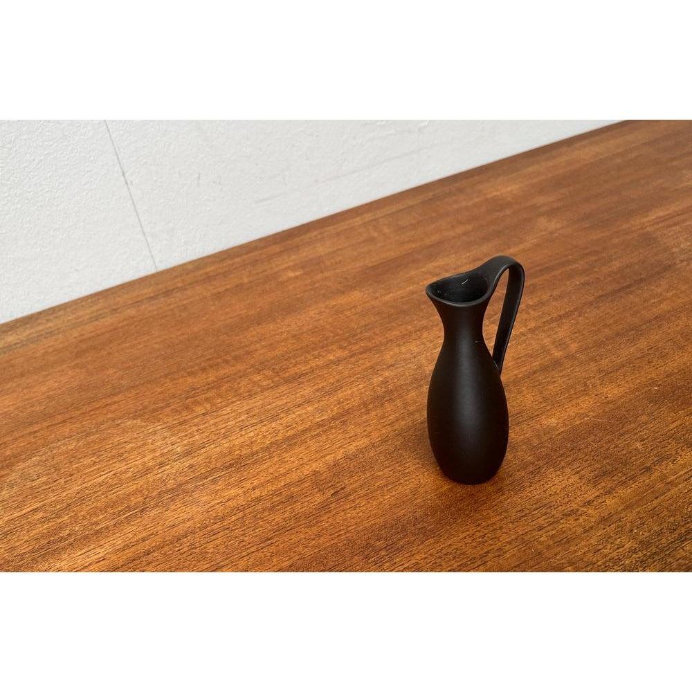 20th Century Small Mid-Century Minimalist Wormser Terra-Sigillata Pottery Carafe Vase, 1960s For Sale