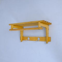 Small Mid-Century Modern Coat / Hat Rack in Birch, Finland 1950s