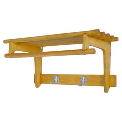 Small Mid-Century Modern Coat / Hat Rack in Birch, Finland 1950s