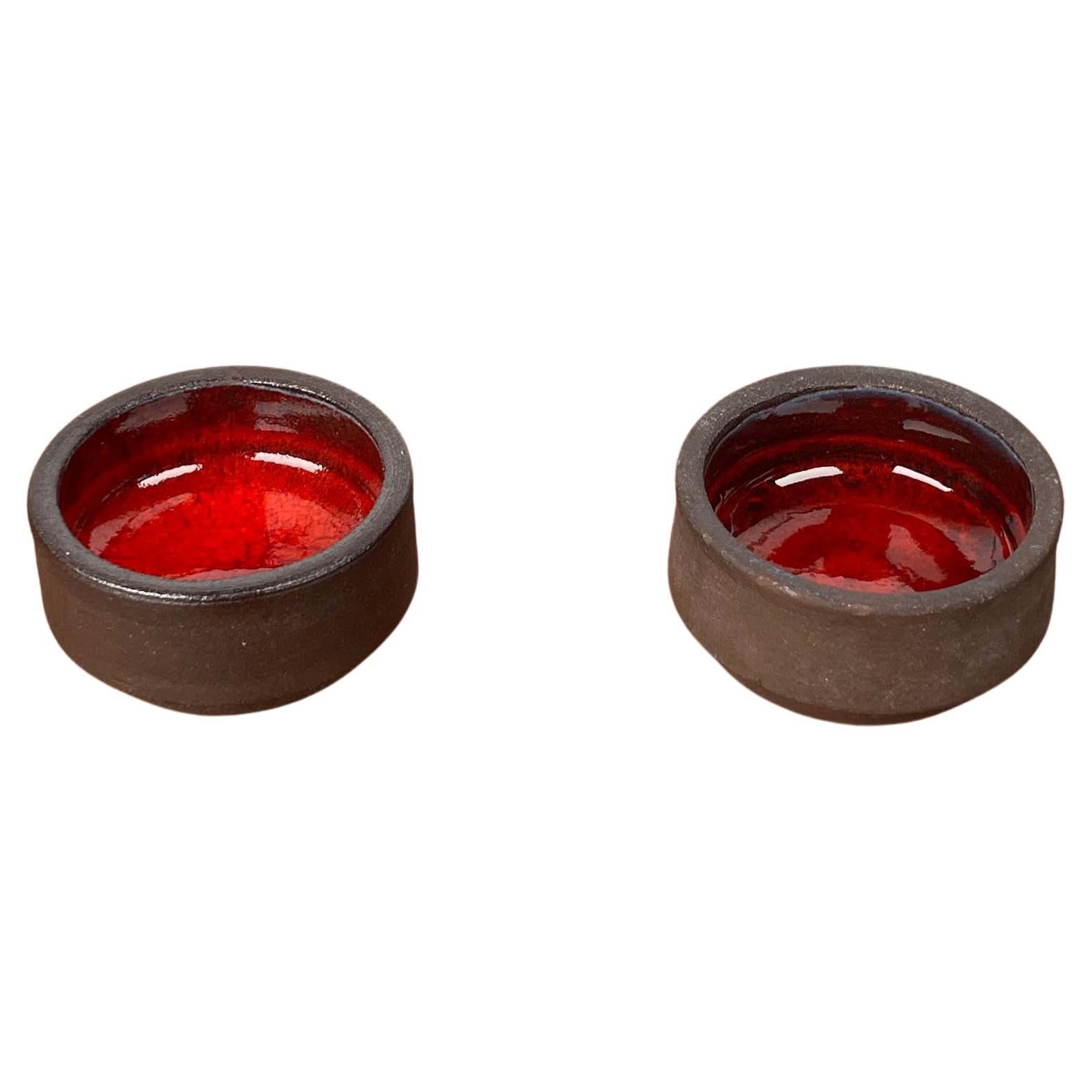 Small Mid-Century Modern Danish Studio Pottery Bowls, 1960s, Set of 2