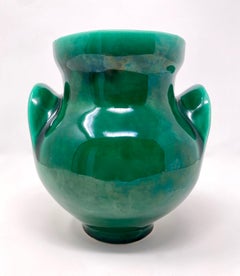 Jarrón pequeño de cerámica con orejas moderno de mediados de siglo (Oreilles) de Roger Capron Vallauris