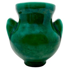 Small Mid-Century Modern Eared Ceramic Vase (Oreilles) by Roger Capron Vallauris