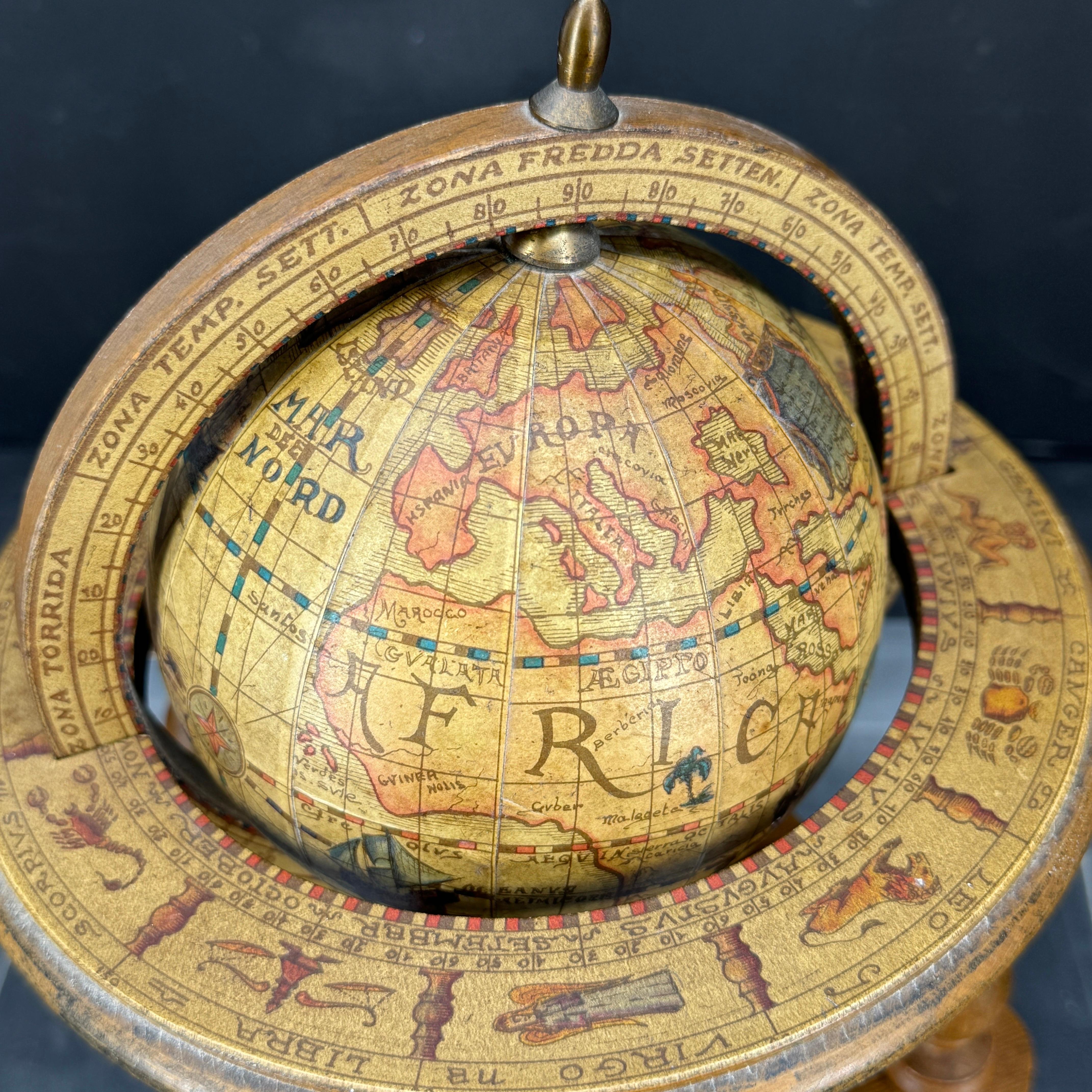 Small Mid-Century Modern Italian Globe for Bar Desk Table 5