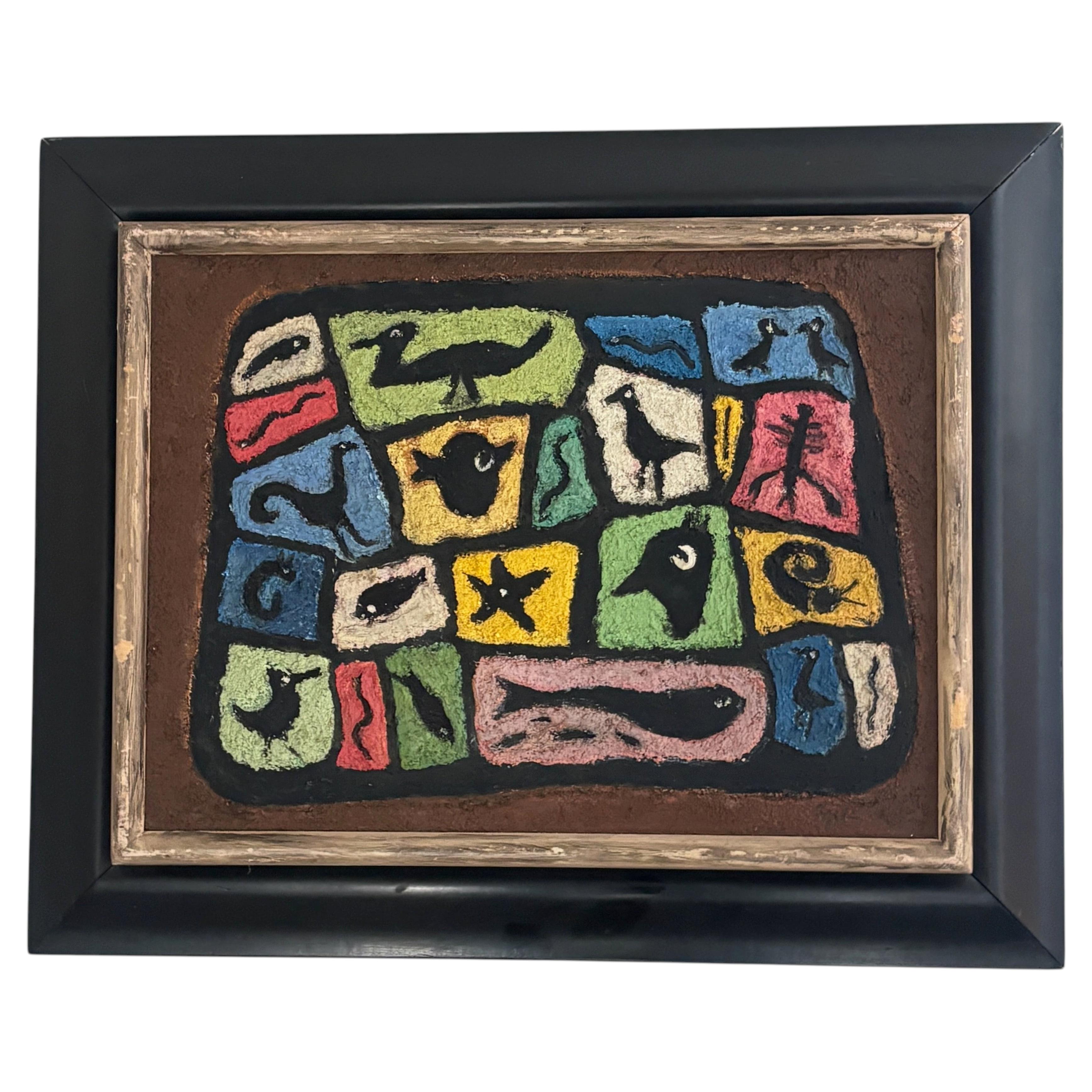 Small Mid Century Modern Painting