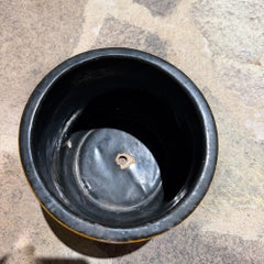 Small Mid Century Modern Pottery Orange Planter John Follis Gainey Era