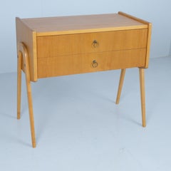 Small Mid-Century Modern Side Chest of Drawers in Birch, Häkli Finland 1950s