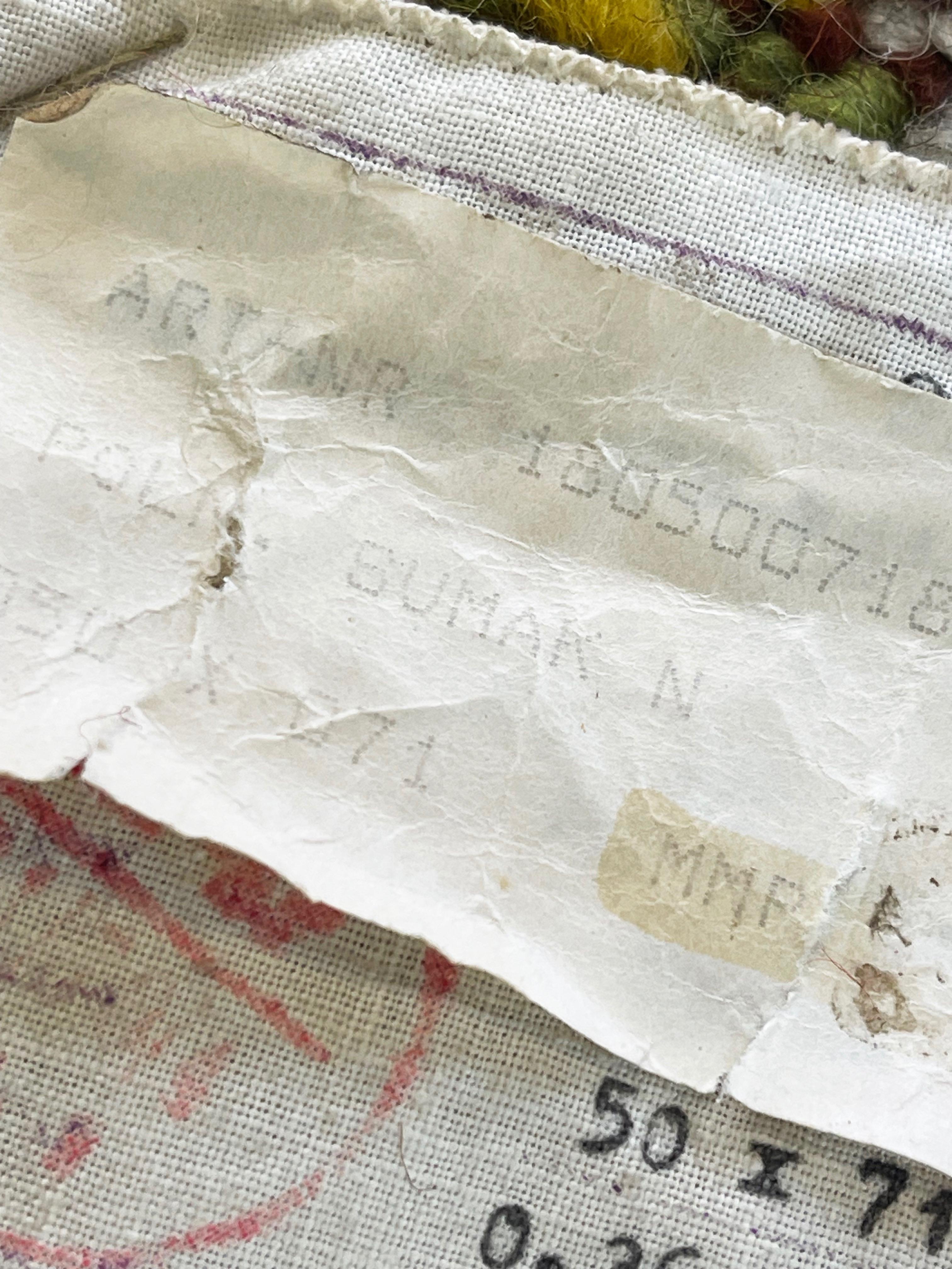 Laine Petit Kilim Sumak moderne du milieu du siècle, Pologne dans des couleurs chaudes et terreuses, Verger en vente