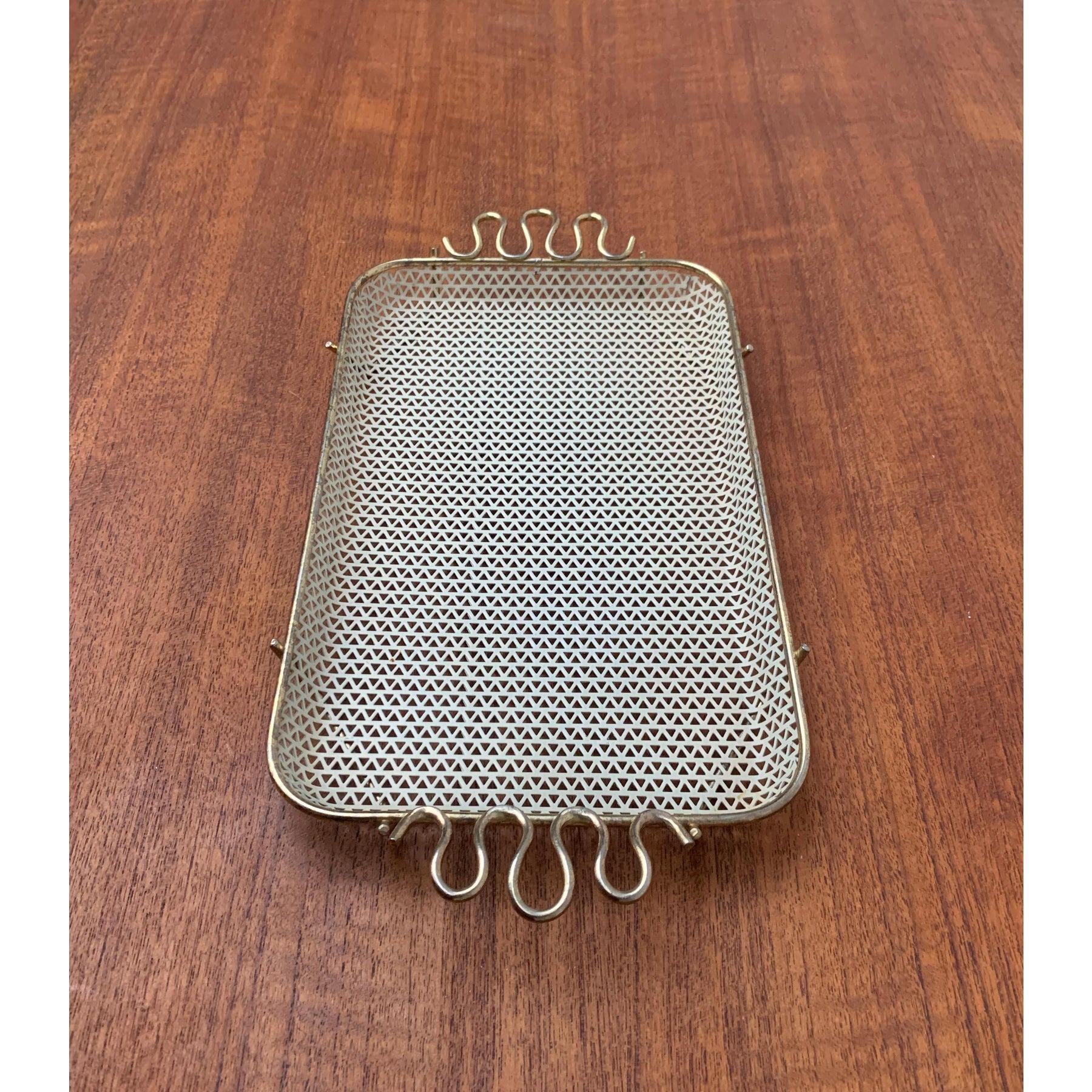 Small Mid-Century Perforated Tablet, 1950s In Excellent Condition For Sale In Hamburg, DE