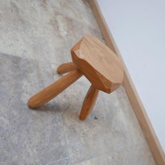 Small Mid-Century Pine Stool