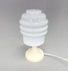 Kleine Tisch- oder Nachttischlampe aus Kunststoff aus der Mitte des Jahrhunderts, 1970er Jahre