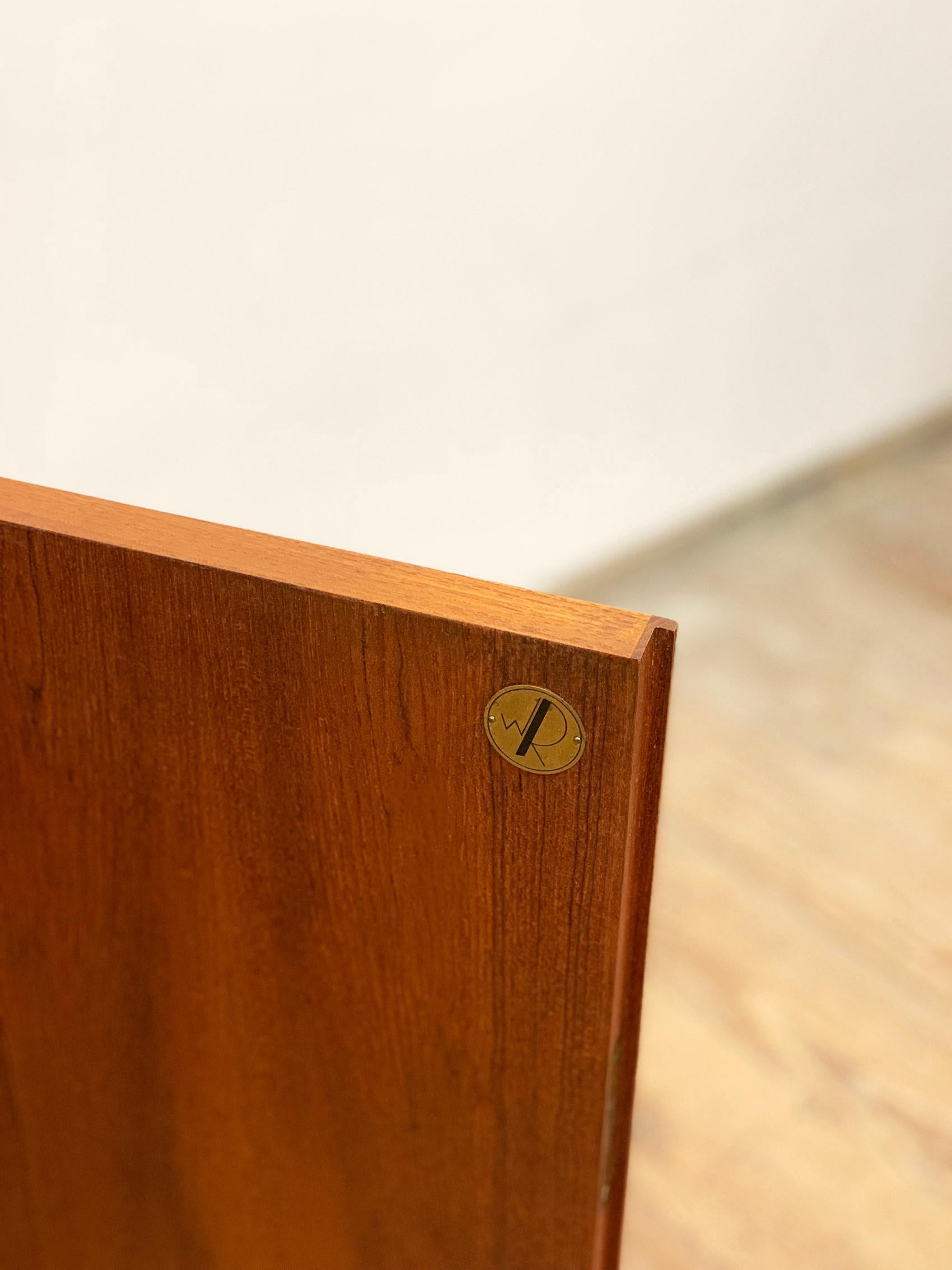 Small Mid-Century Sideboard in Teak by Rex Raab for Wilhelm Renz, Germany, 1960s For Sale 8