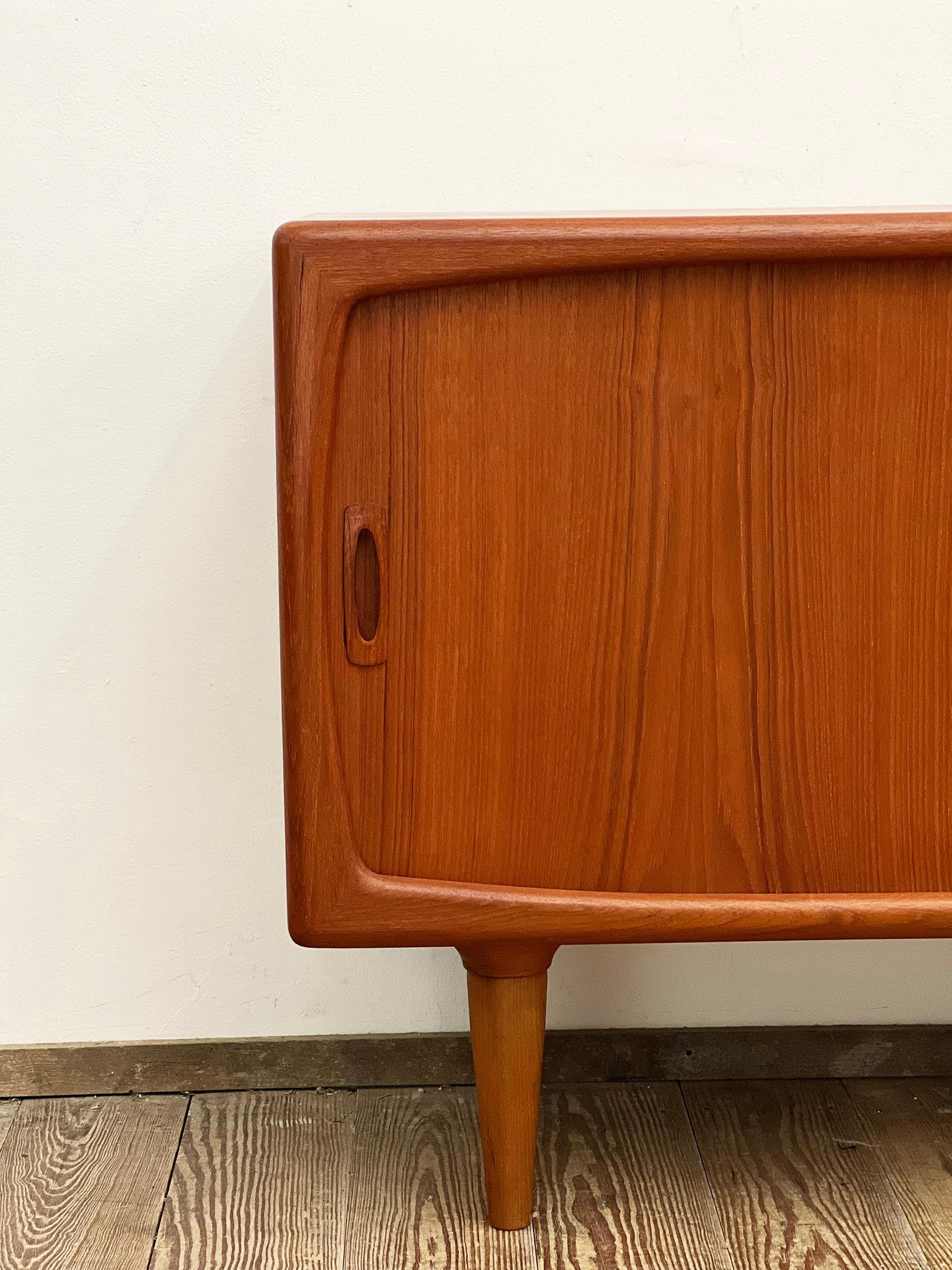 Mid-20th Century Small Mid Century Sideboard or Credenza, Danish Teak Wood Design by H.P.Hansen