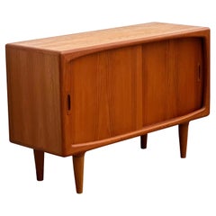 Small Mid Century Sideboard or Credenza, Danish Teak Wood Design by H.P.Hansen