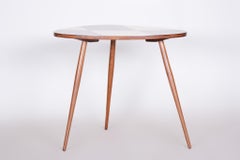 Small Mid Century Table, Made in Czechia, 1950s, Original Condition. Beech