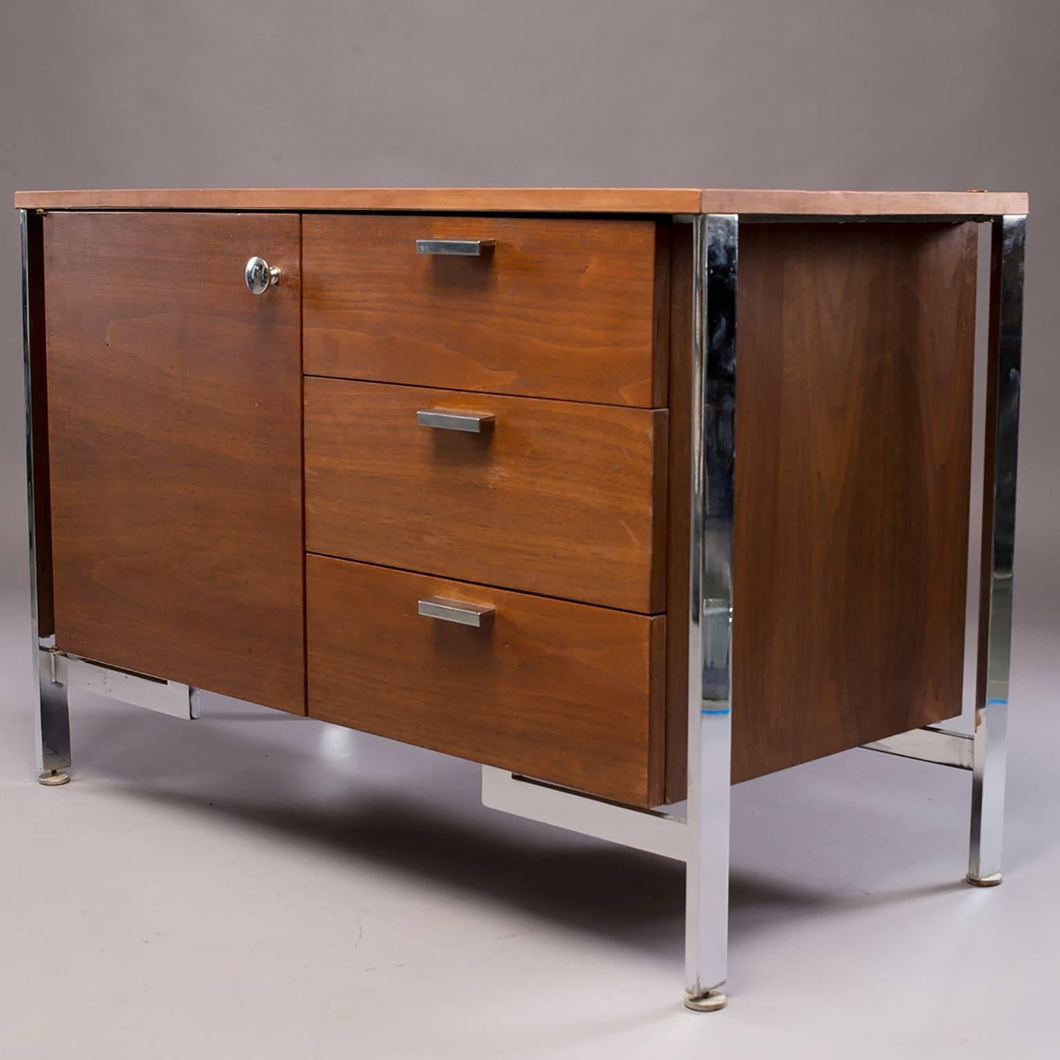small walnut cabinet