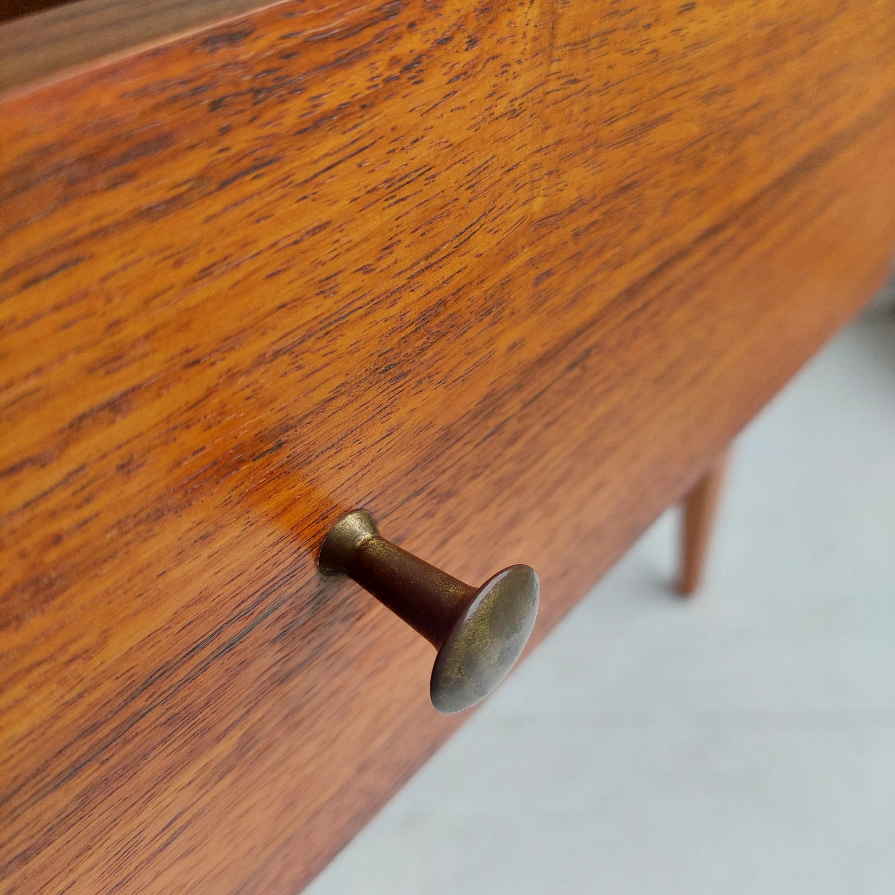 Small Mid Century walnut sideboard by Peter Hayward for Uniflex, 1960s 3