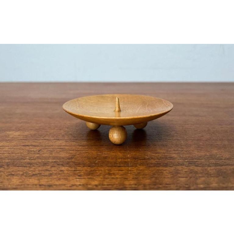 Piccolo portacandele in legno della metà del secolo scorso, anni '60 in vendita 5