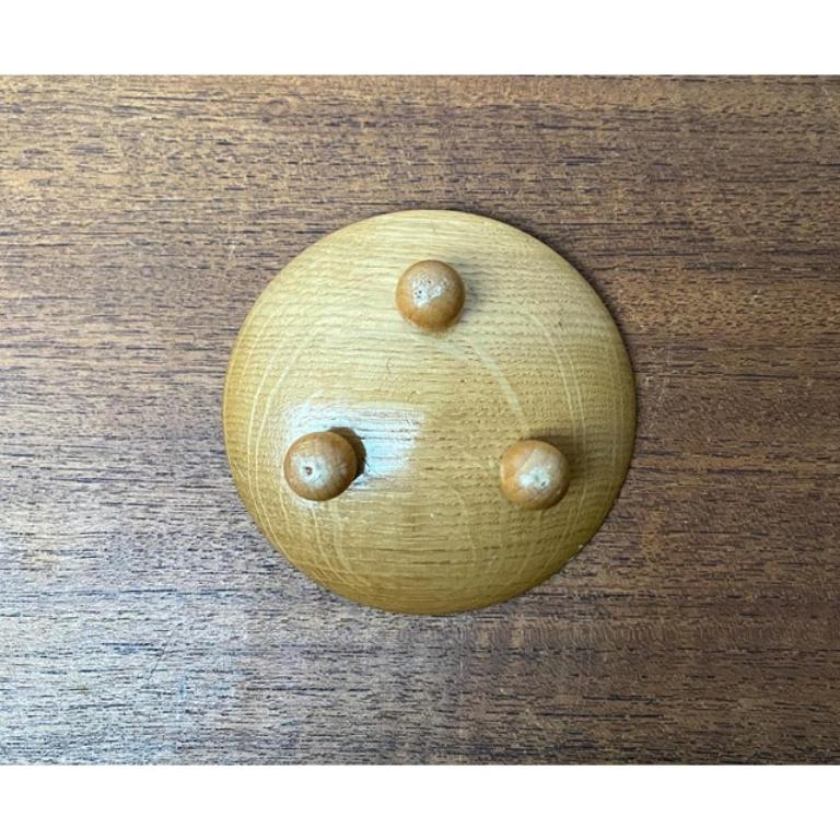 Legno Piccolo portacandele in legno della metà del secolo scorso, anni '60 in vendita