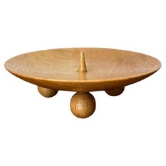 Small Mid-Century Wooden Candleholder, 1960s